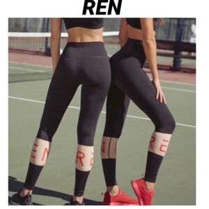NEW REN Lexi Active Black Nude Red High Waisted Leggings
